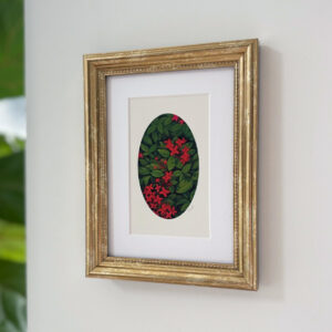Red Ixora Print